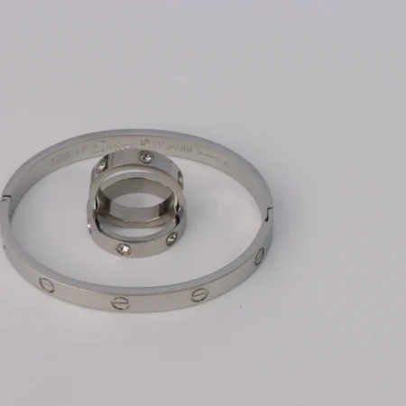 Silver Bracelet & Rings Set