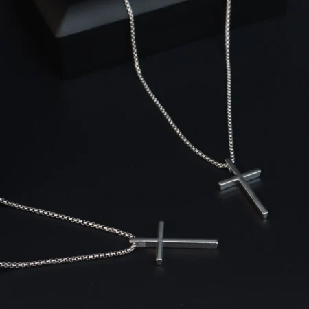Silver Cross Pendant Necklace