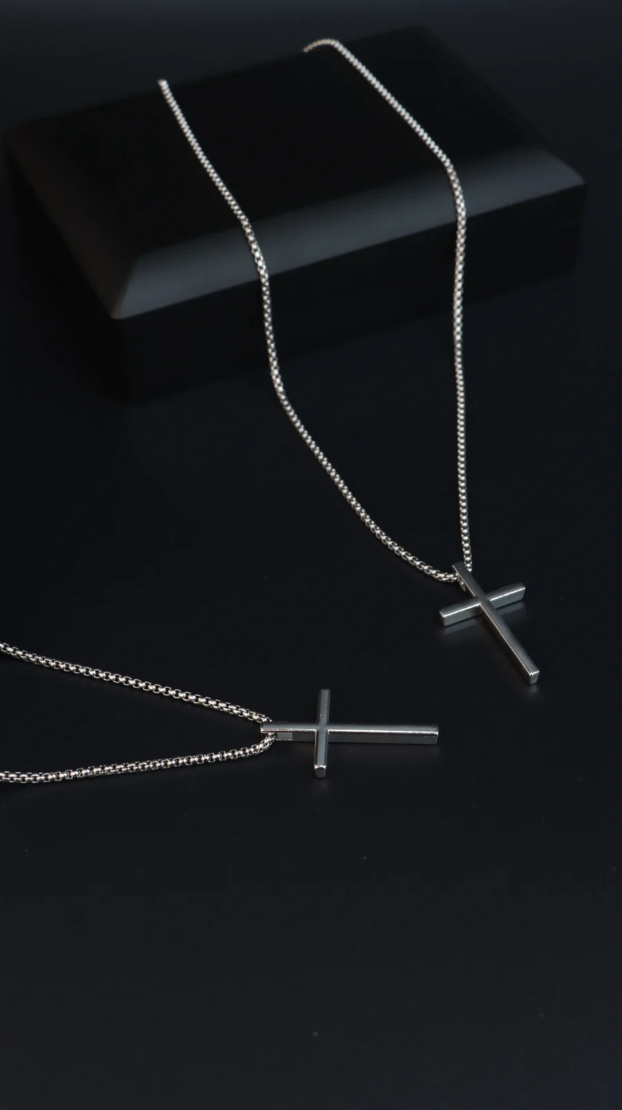 Silver Cross Pendant Necklace