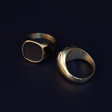 Men’s Silver Vintage Agate Ring