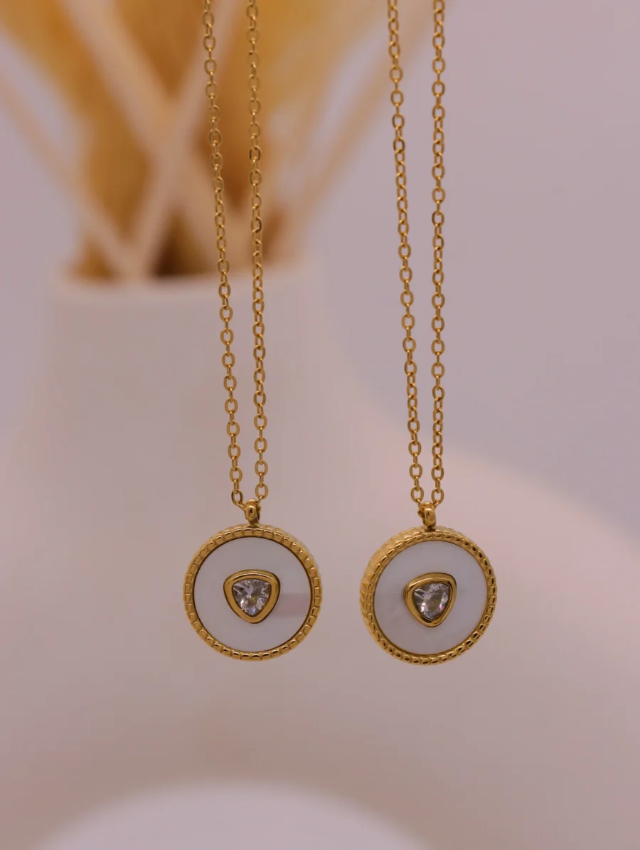 Golden Purity Medallion Necklace - Image 7