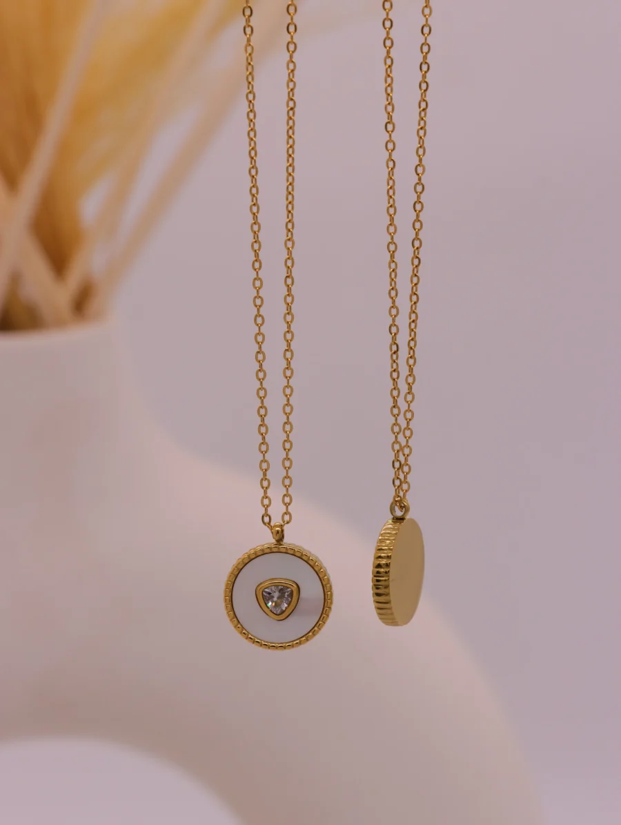 Golden Purity Medallion Necklace - Image 6