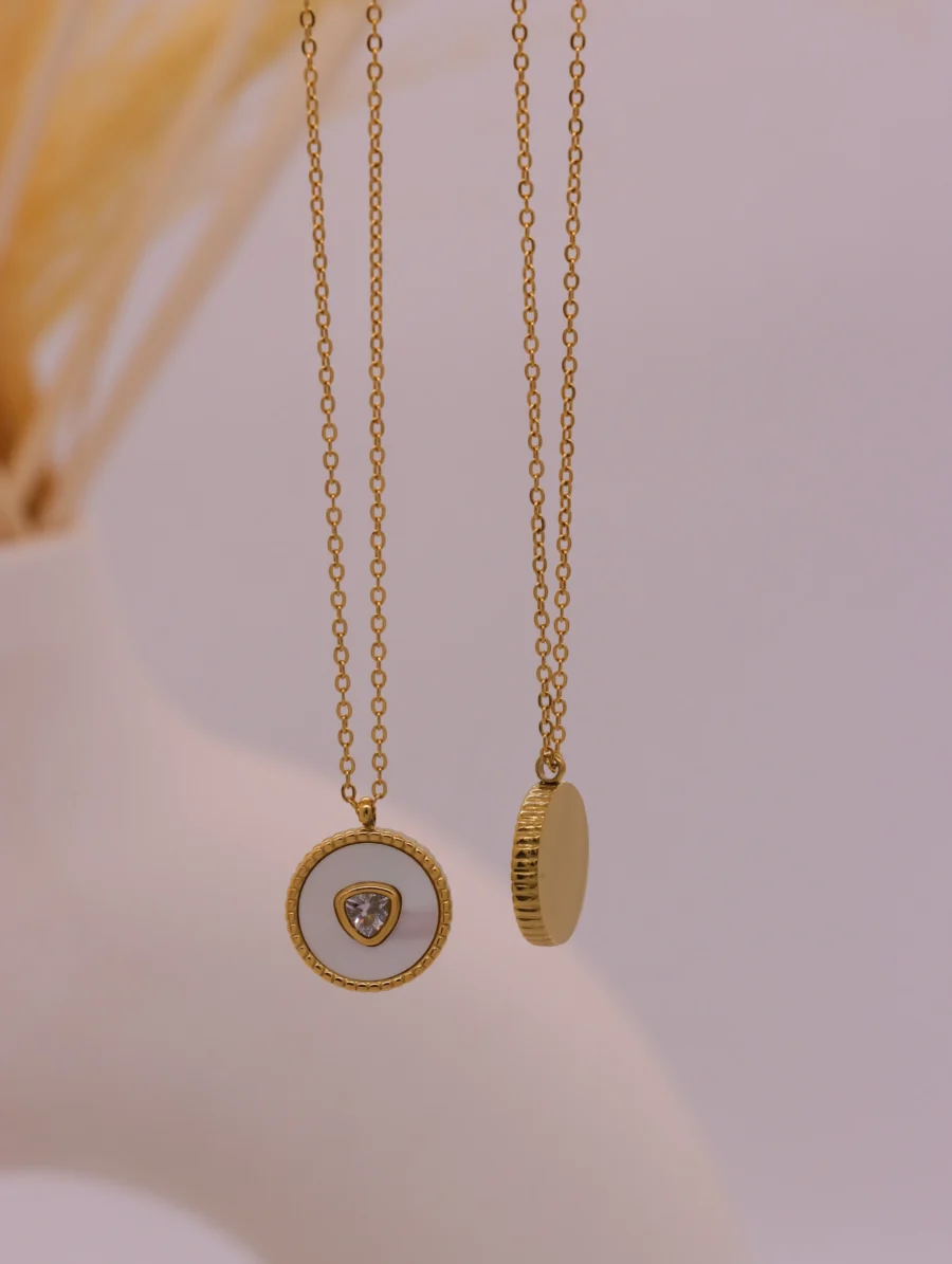 Golden Purity Medallion Necklace - Image 5