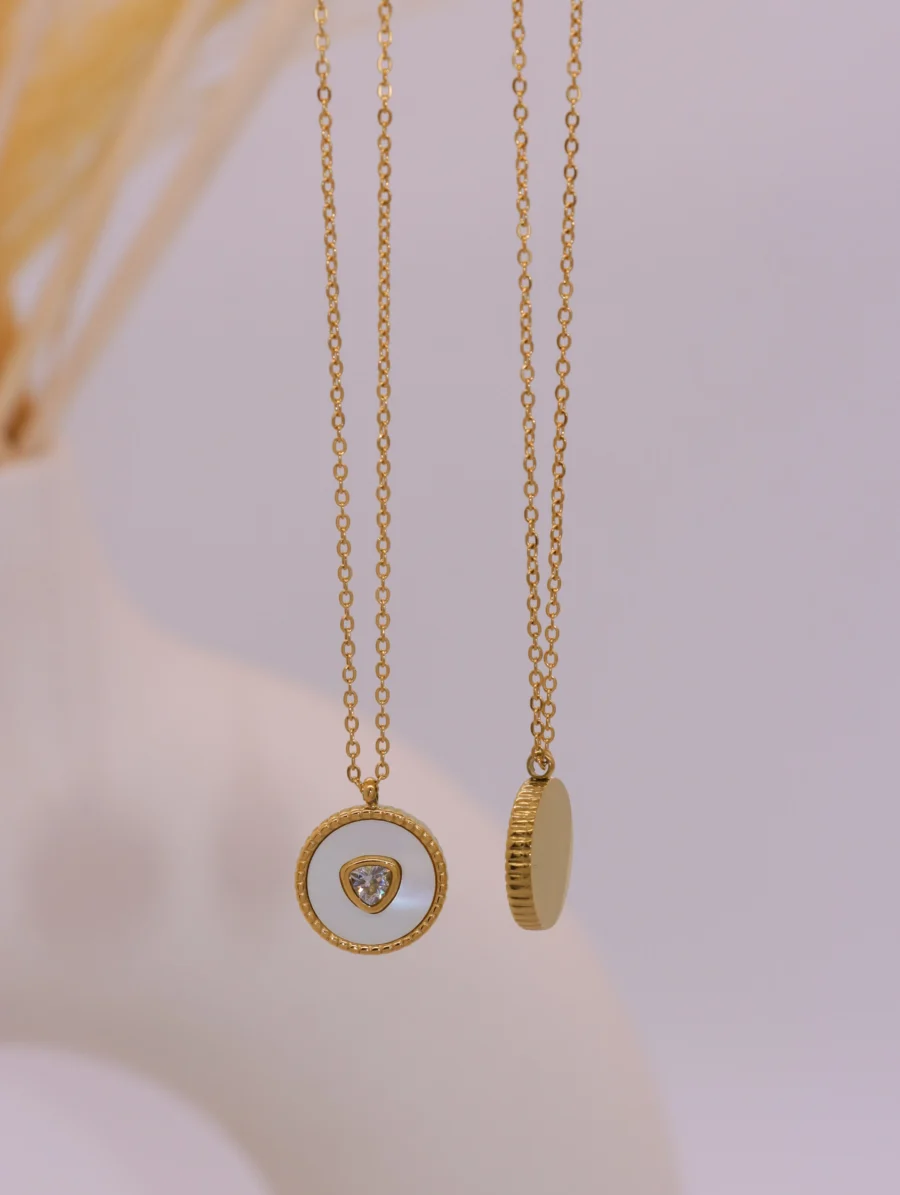 Golden Purity Medallion Necklace - Image 4