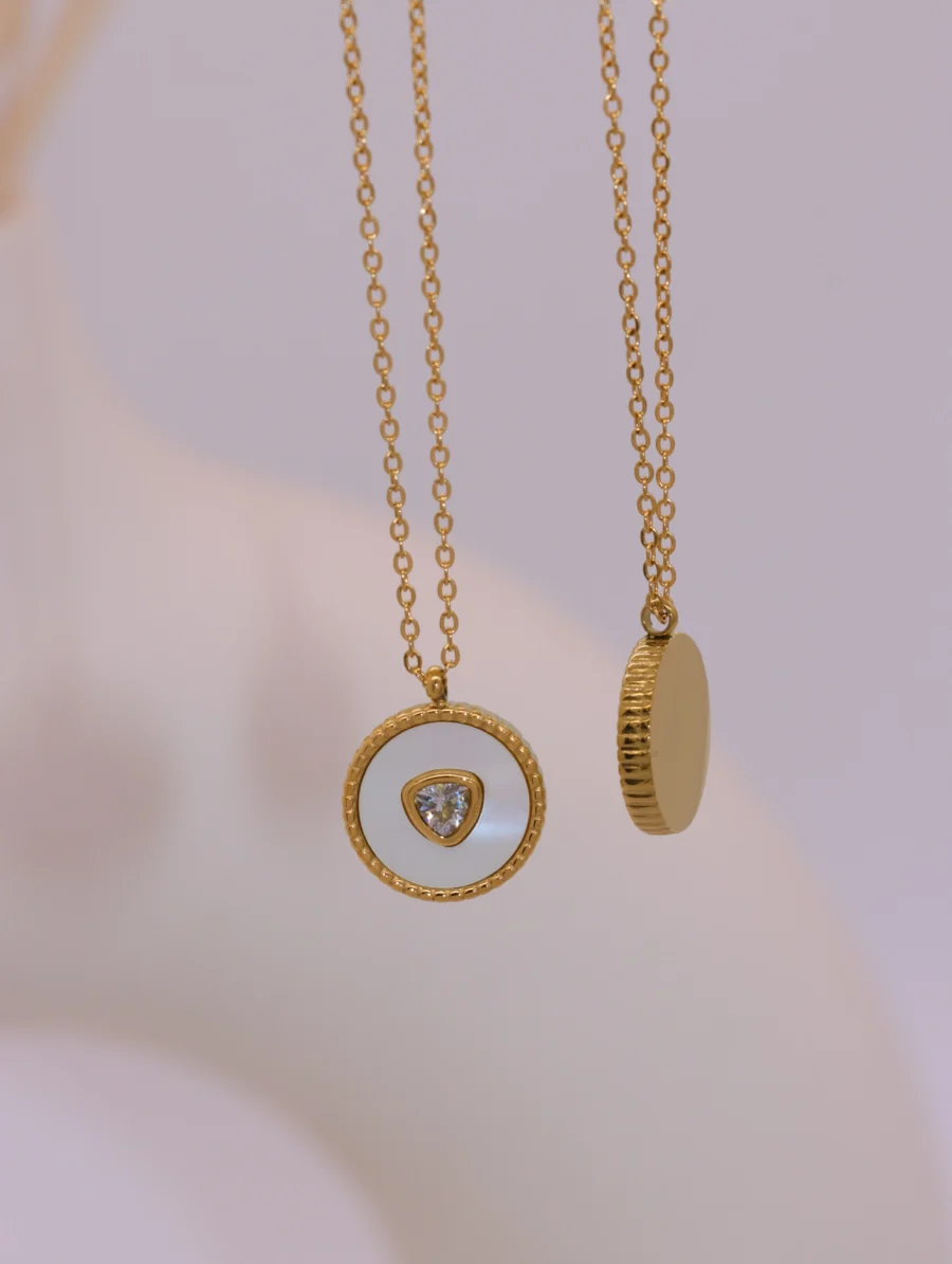 Golden Purity Medallion Necklace - Image 3