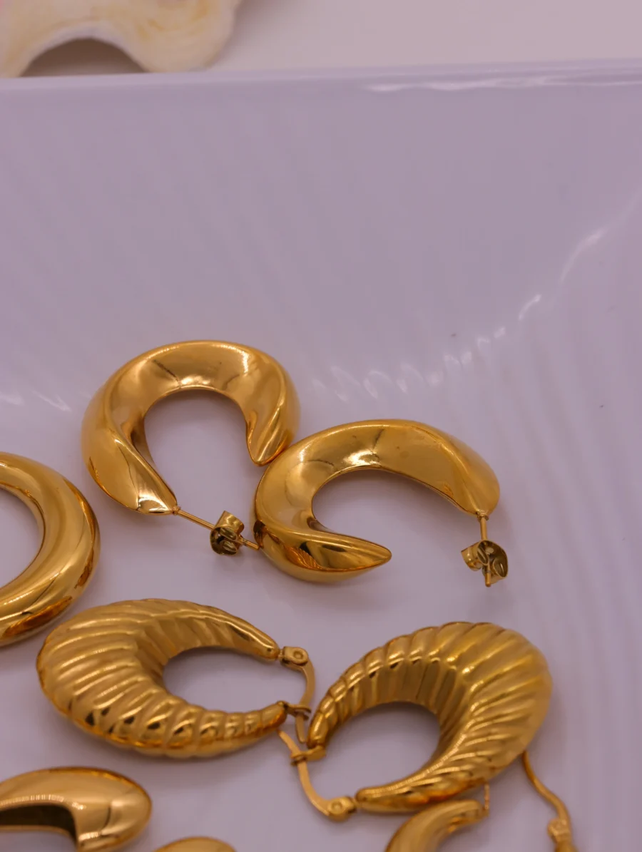 Golden Hoop & Huggie Assortment - Image 10