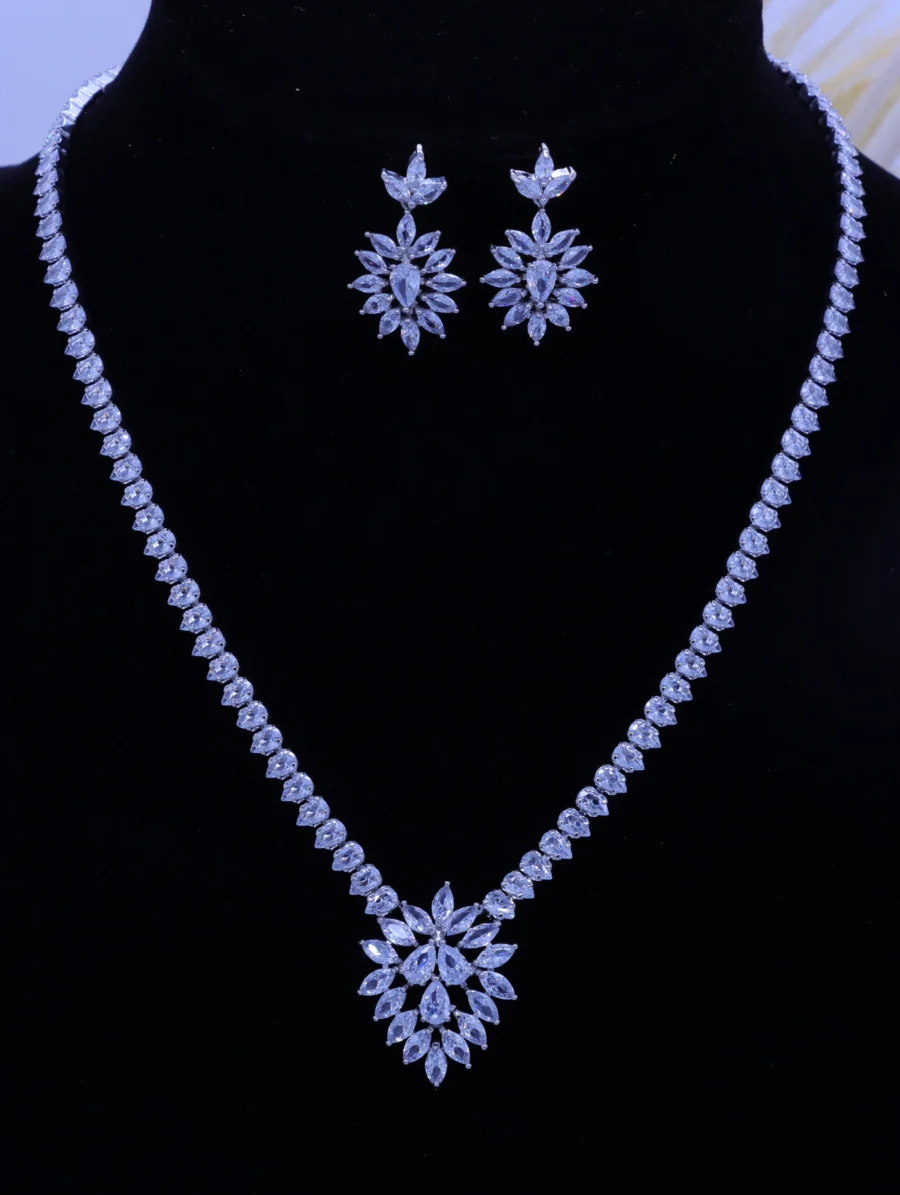 Marquise Crystal Starburst Luxury Jewelry Set - Image 5