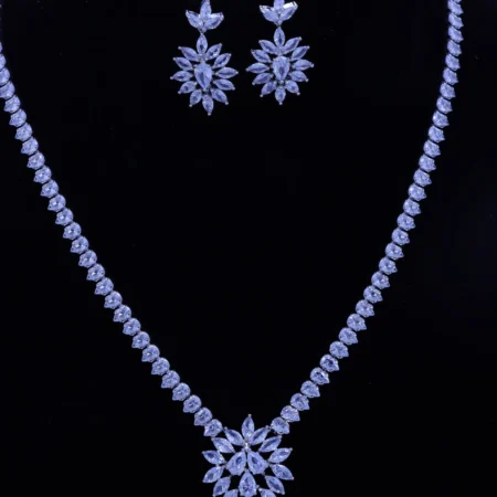 Marquise Crystal Starburst Luxury Jewelry Set
