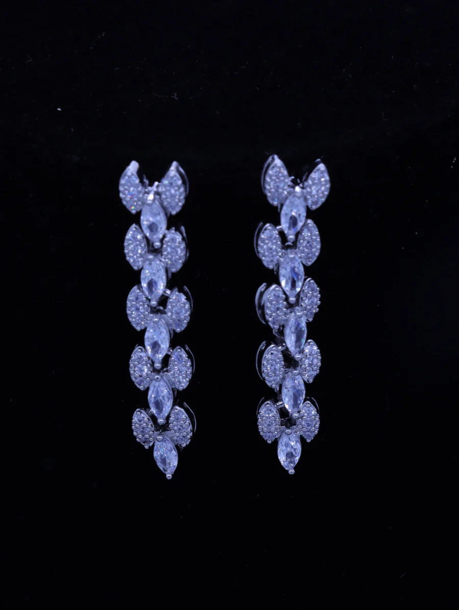 Marquise Leaf Crystal Radiant Jewelry Set - Image 7