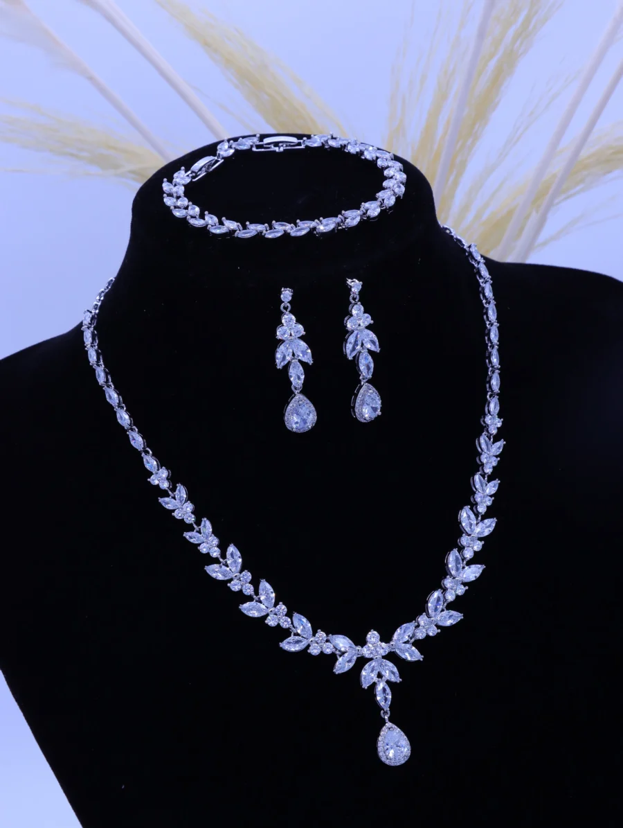 Crystal Garden Elite Three-Piece Jewelry Collection