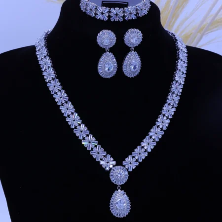 Sterling Silver Starburst Royal Three-Piece Jewelry Collection