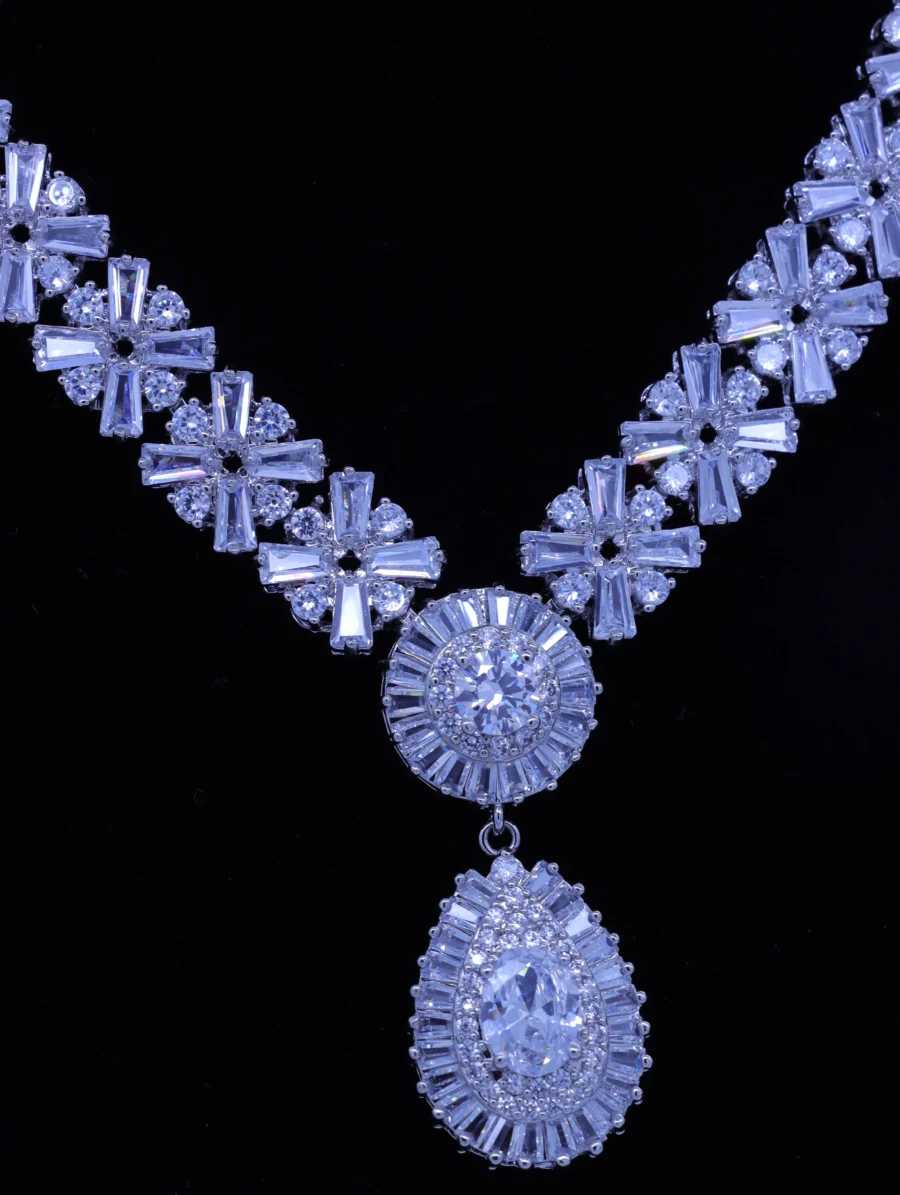Sterling Silver Starburst Royal Three-Piece Jewelry Collection - Image 4