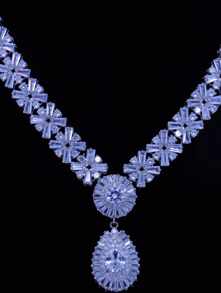 Sterling Silver Starburst Royal Three-Piece Jewelry Collection - Image 5