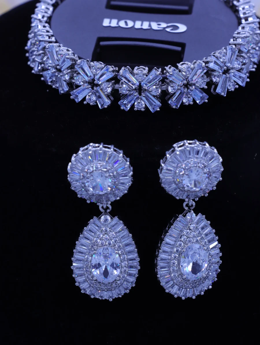 Sterling Silver Starburst Royal Three-Piece Jewelry Collection - Image 6