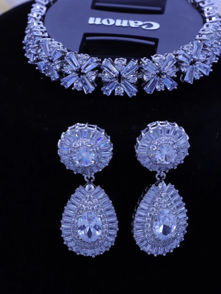 Sterling Silver Starburst Royal Three-Piece Jewelry Collection - Image 7