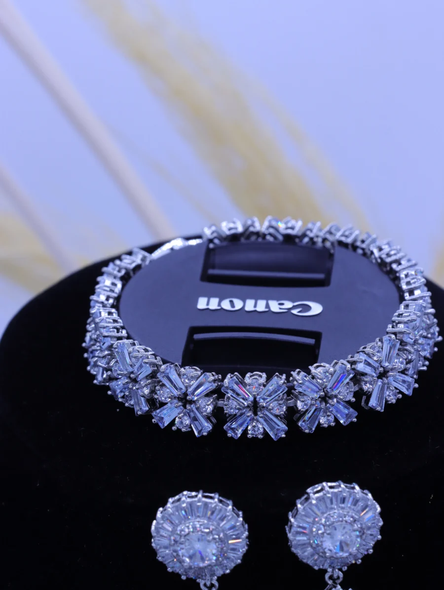 Sterling Silver Starburst Royal Three-Piece Jewelry Collection - Image 8
