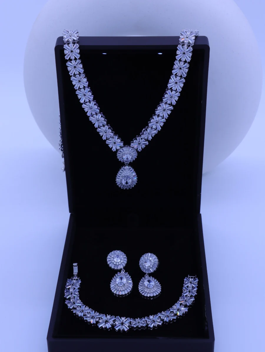 Sterling Silver Starburst Royal Three-Piece Jewelry Collection - Image 12