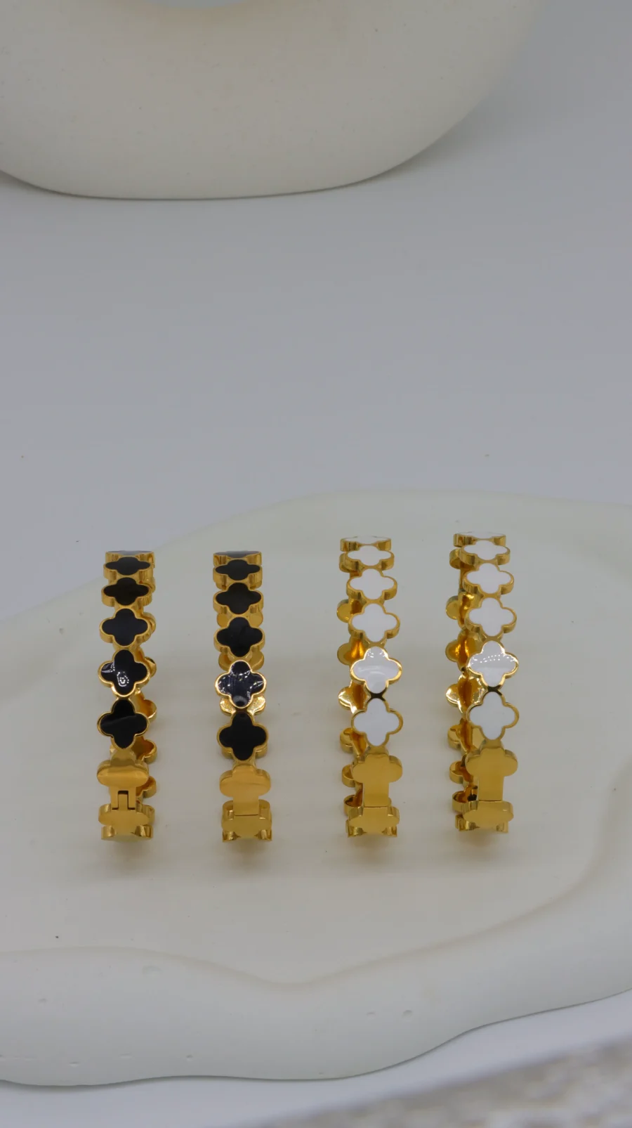 Designer Clover Tennis Bracelet Collection