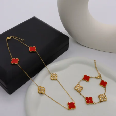 Luxury Clover Station Jewelry Set