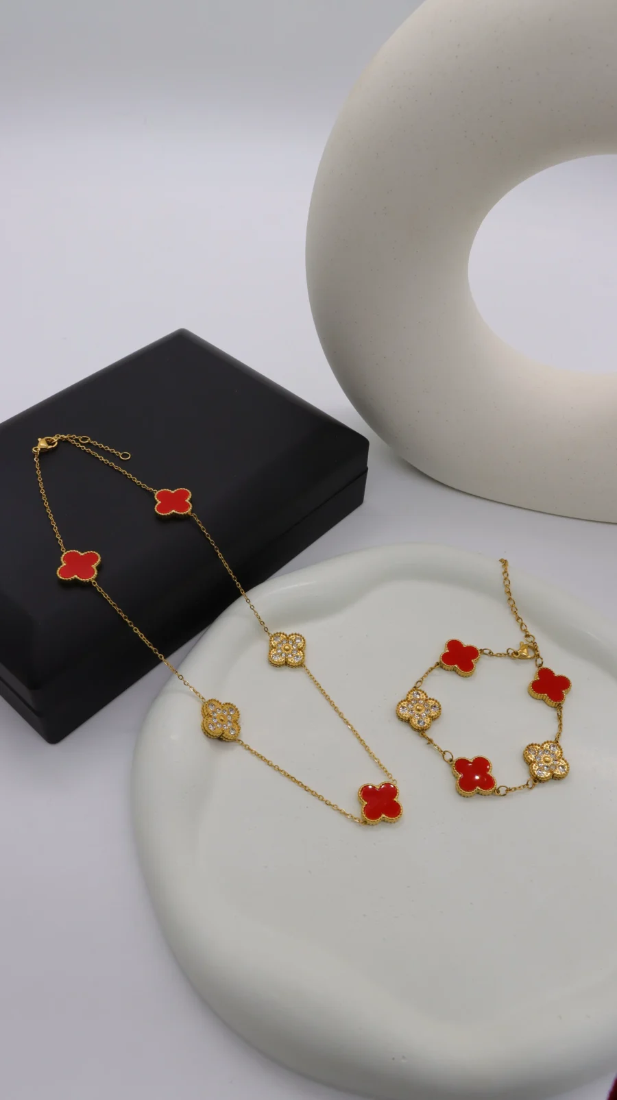 Luxury Clover Station Jewelry Set