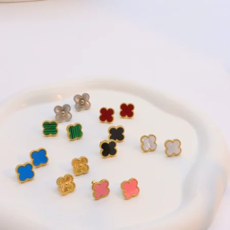 Designer Clover Stud Earring Collection