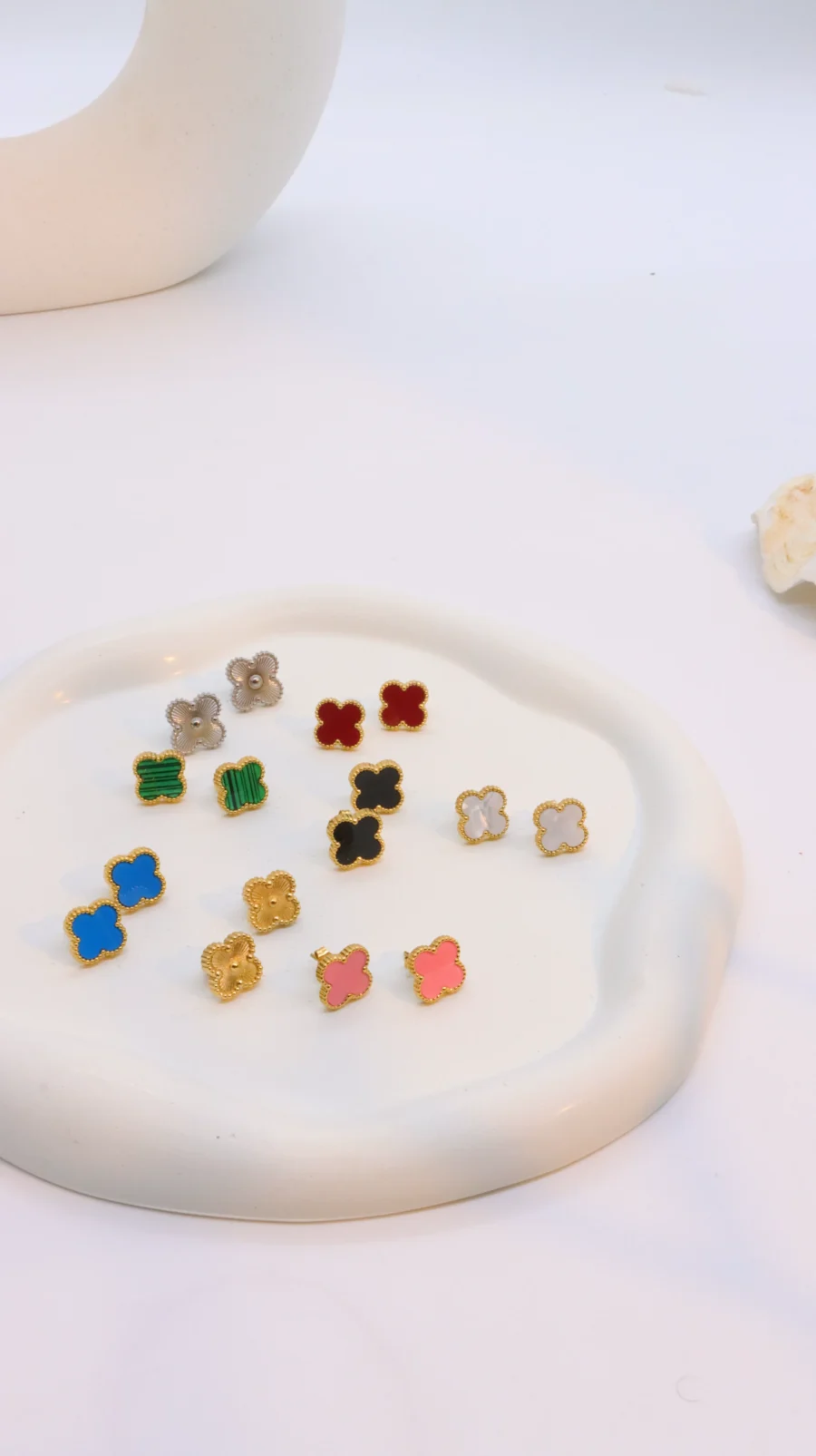 Designer Clover Stud Earring Collection - Image 2