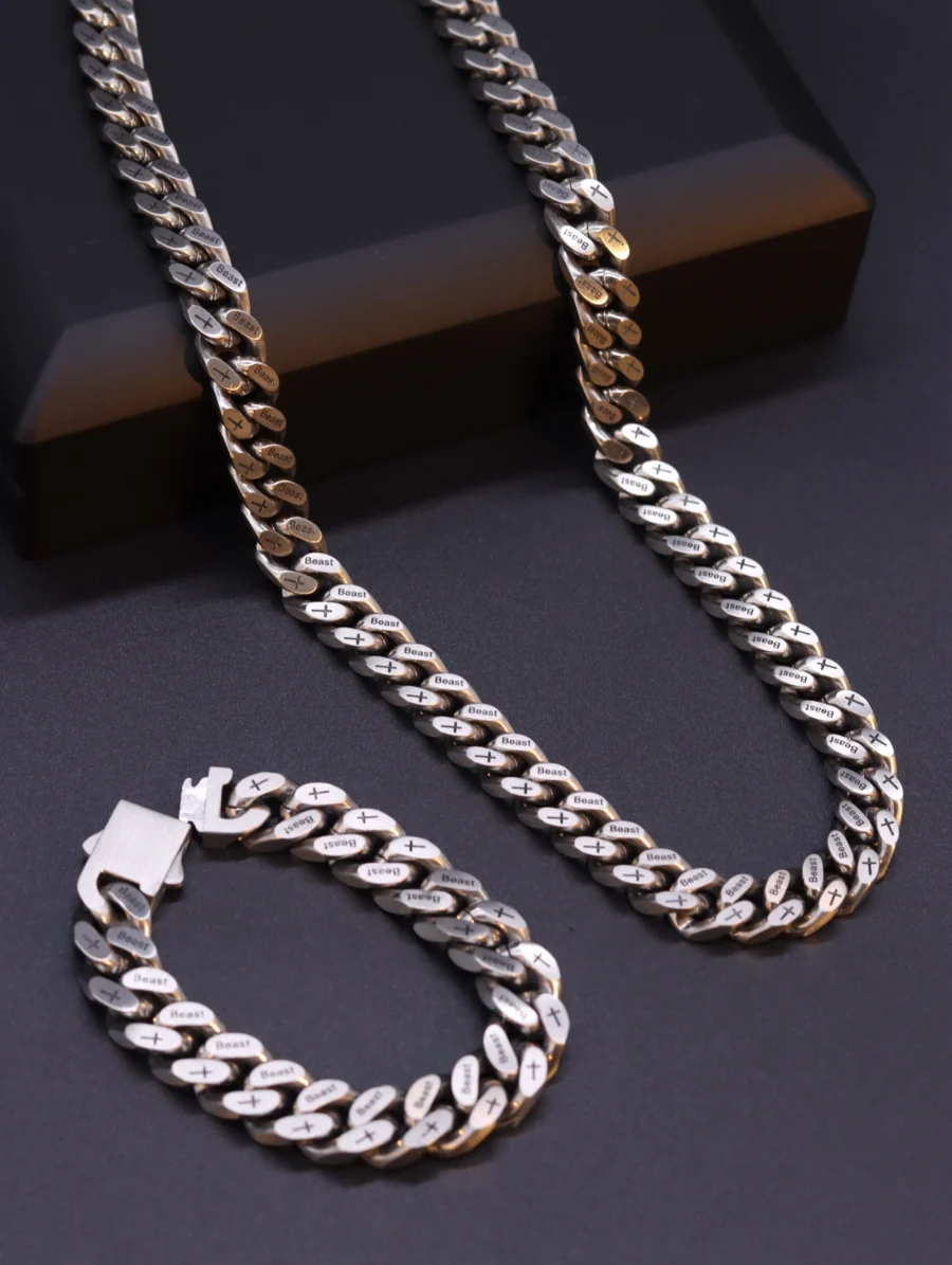 Cuban Chain Jewelry Set