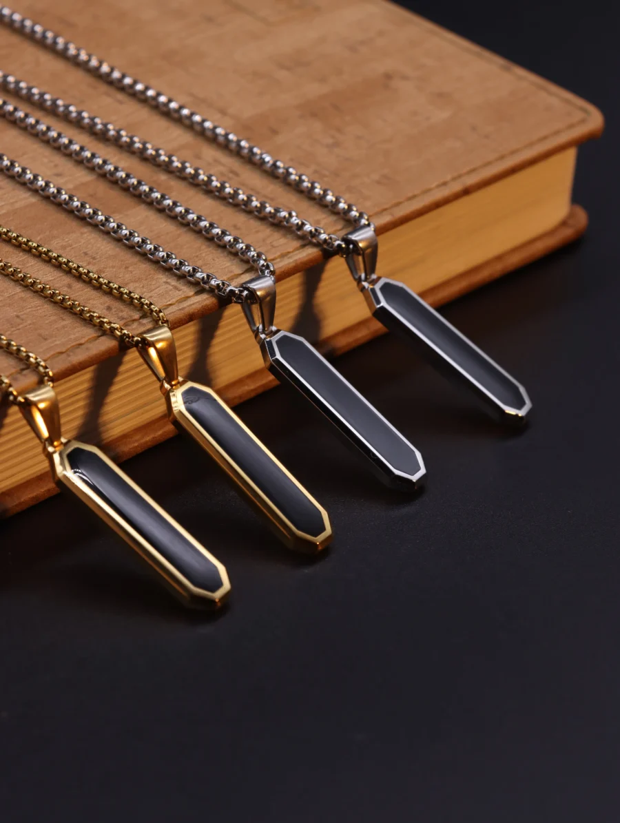 Obsidian Elite Hexagonal Pendant