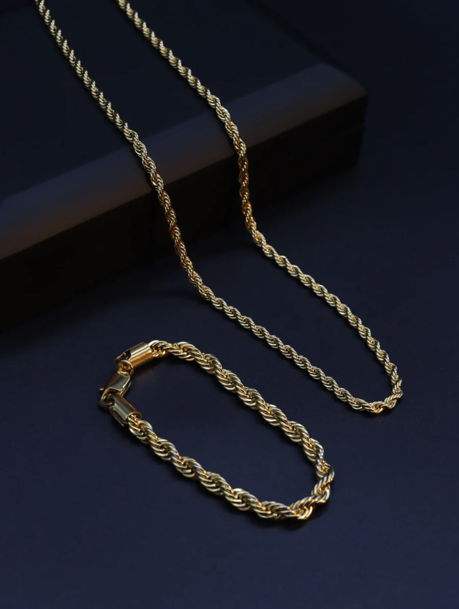 Luxury Rope Chain Jewelry Set