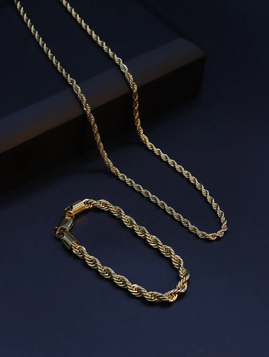 Luxury Rope Chain Jewelry Set - Image 3