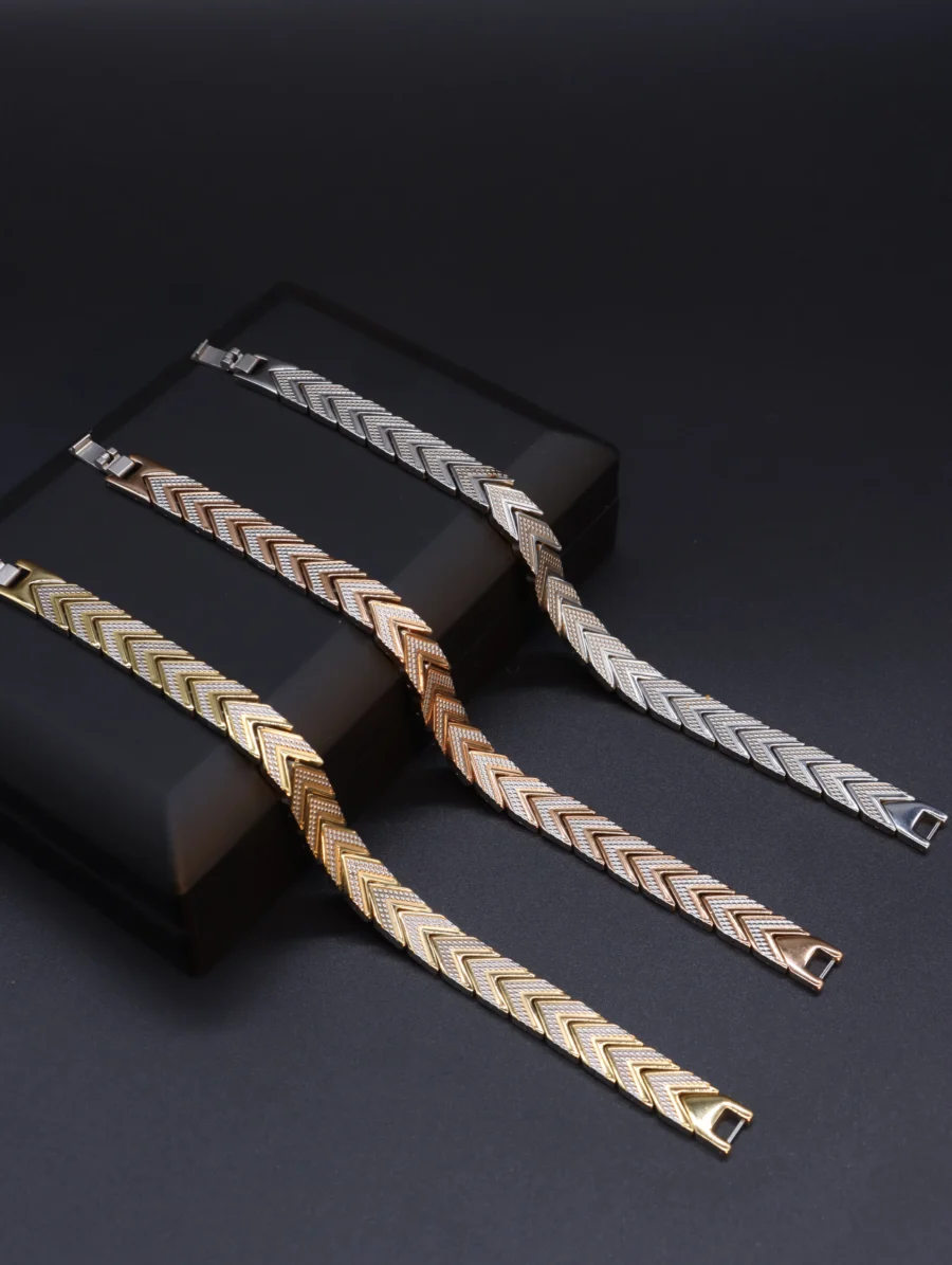 Luxe Chevron Link Bracelet Collection