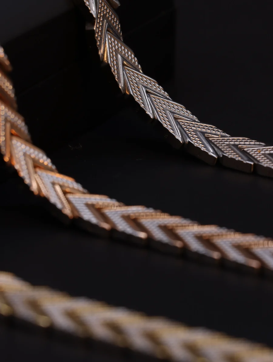 Luxe Chevron Link Bracelet Collection - Image 7