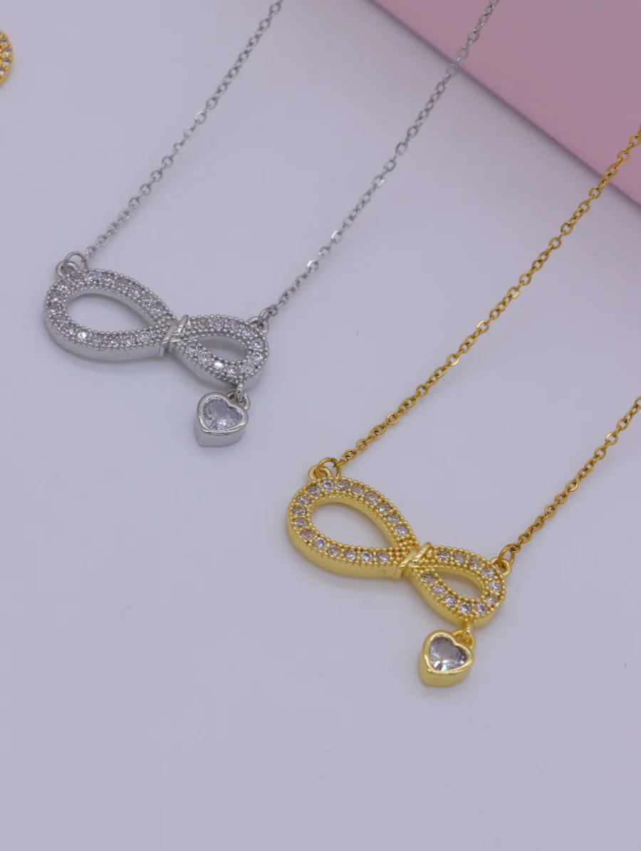 Crystal Infinity Pendant Necklace - Image 4
