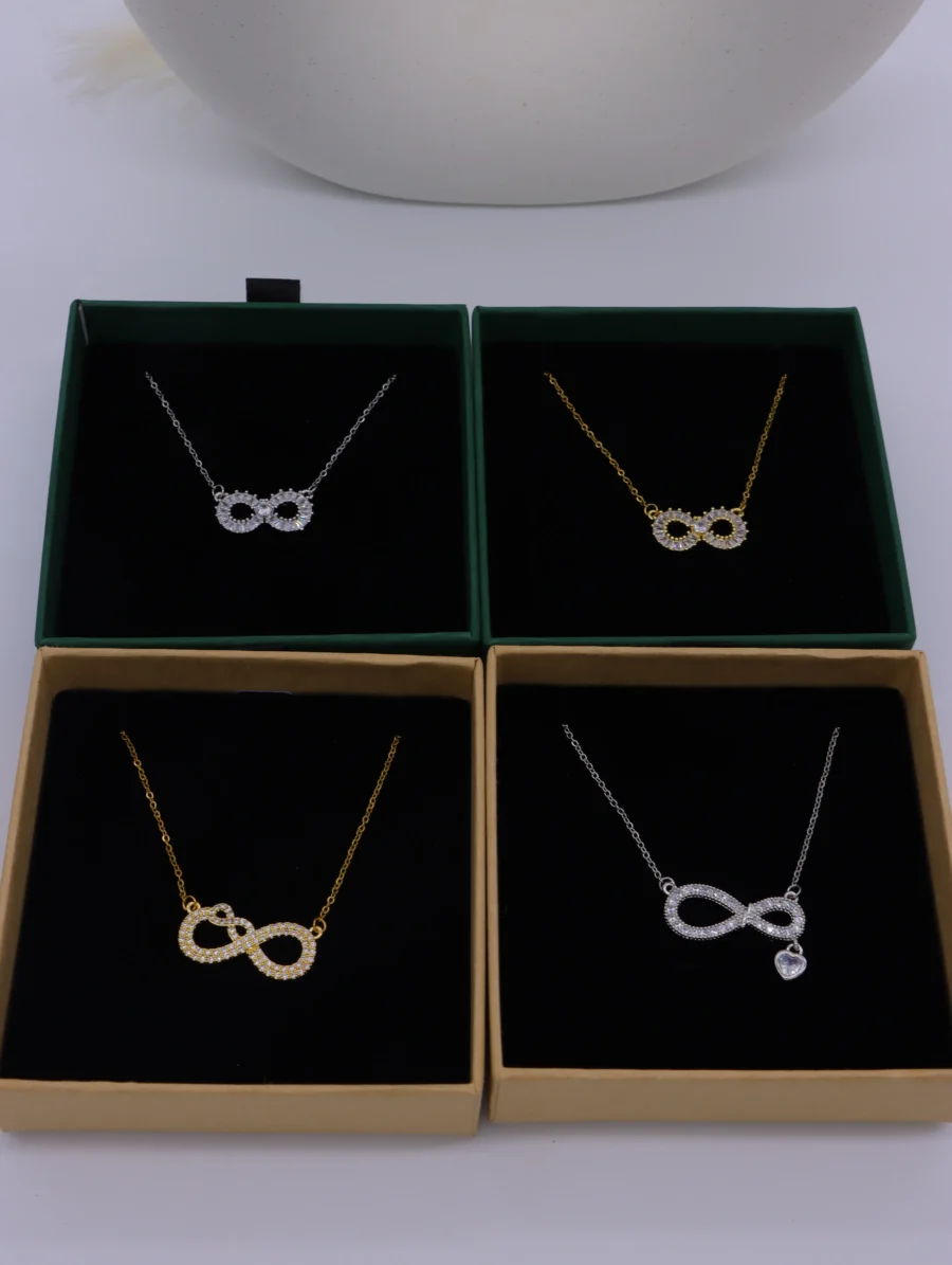 Crystal Infinity Pendant Necklace