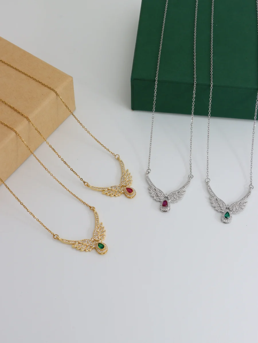 Angel Wing Gemstone Necklace Collection - Image 6