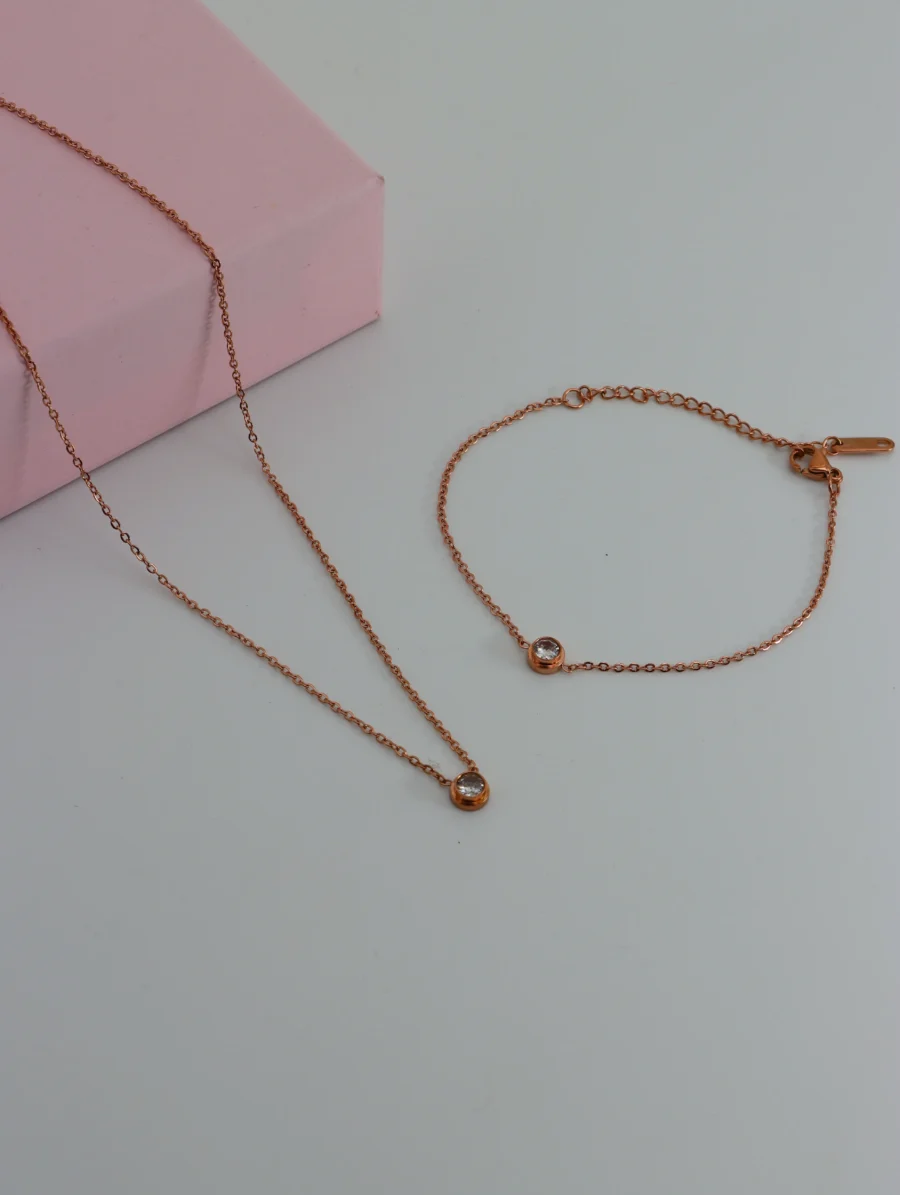 Delicate Bezel-Set Diamond Solitaire Necklace - Image 13
