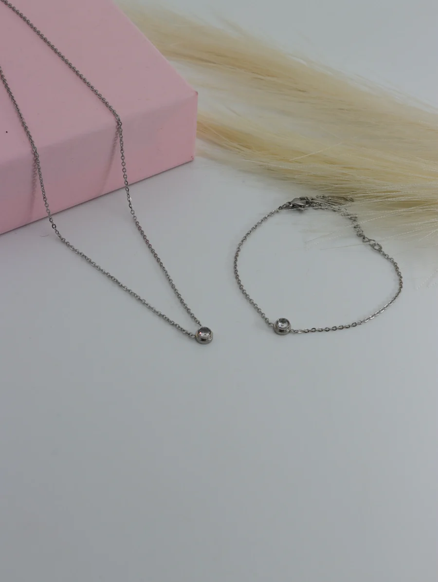 Delicate Bezel-Set Diamond Solitaire Necklace - Image 12