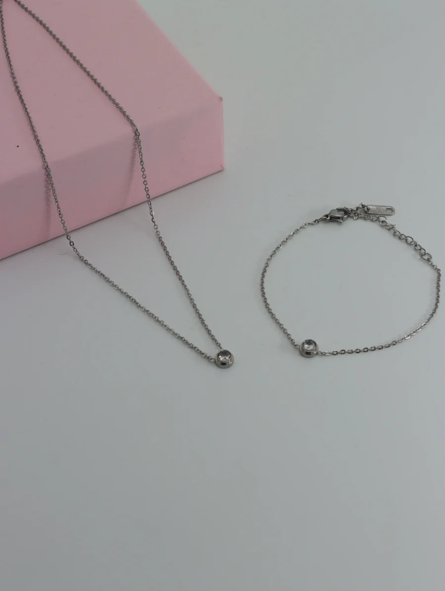 Delicate Bezel-Set Diamond Solitaire Necklace - Image 11