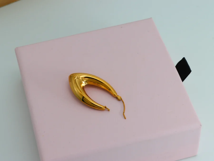 Luxe Golden Geometry Jewelry Set - Image 3