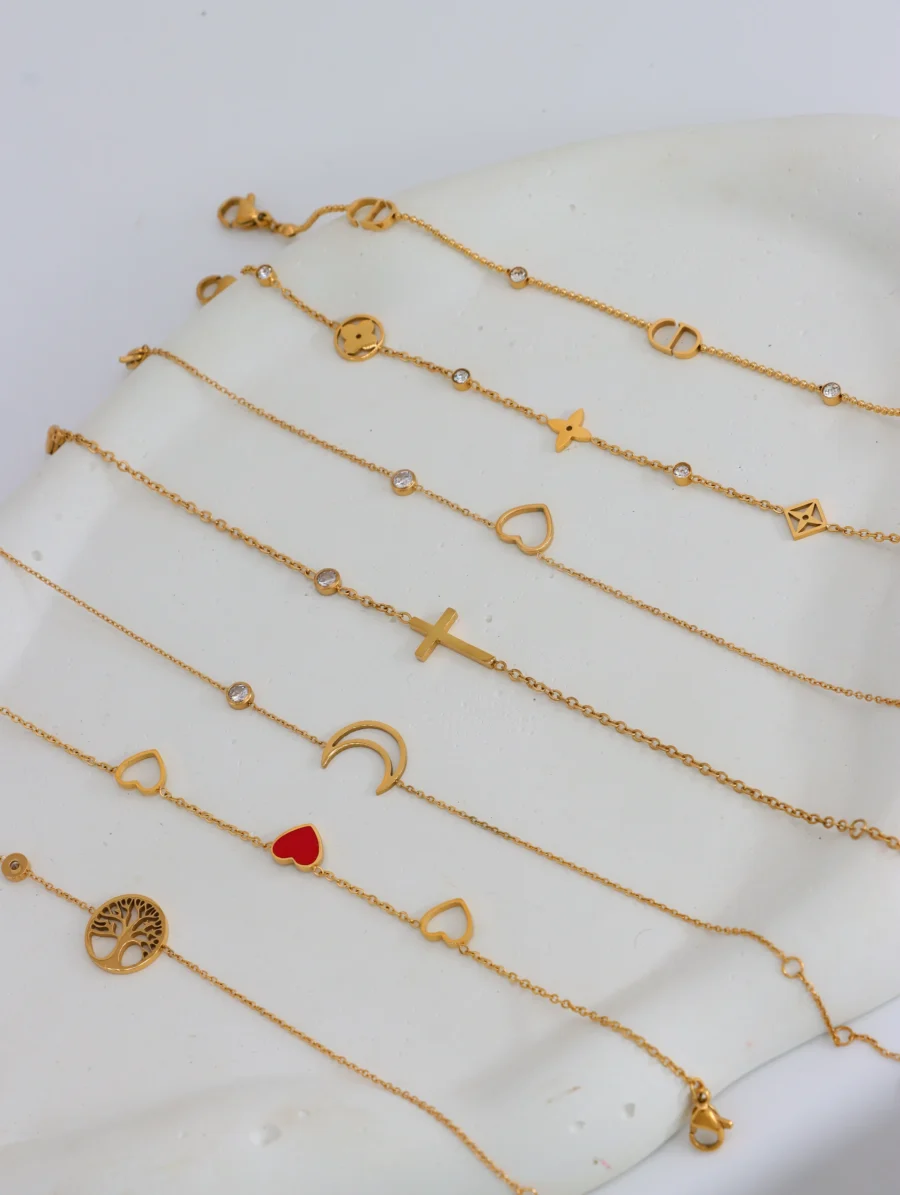 Golden Charm Bracelet Collection - Image 3