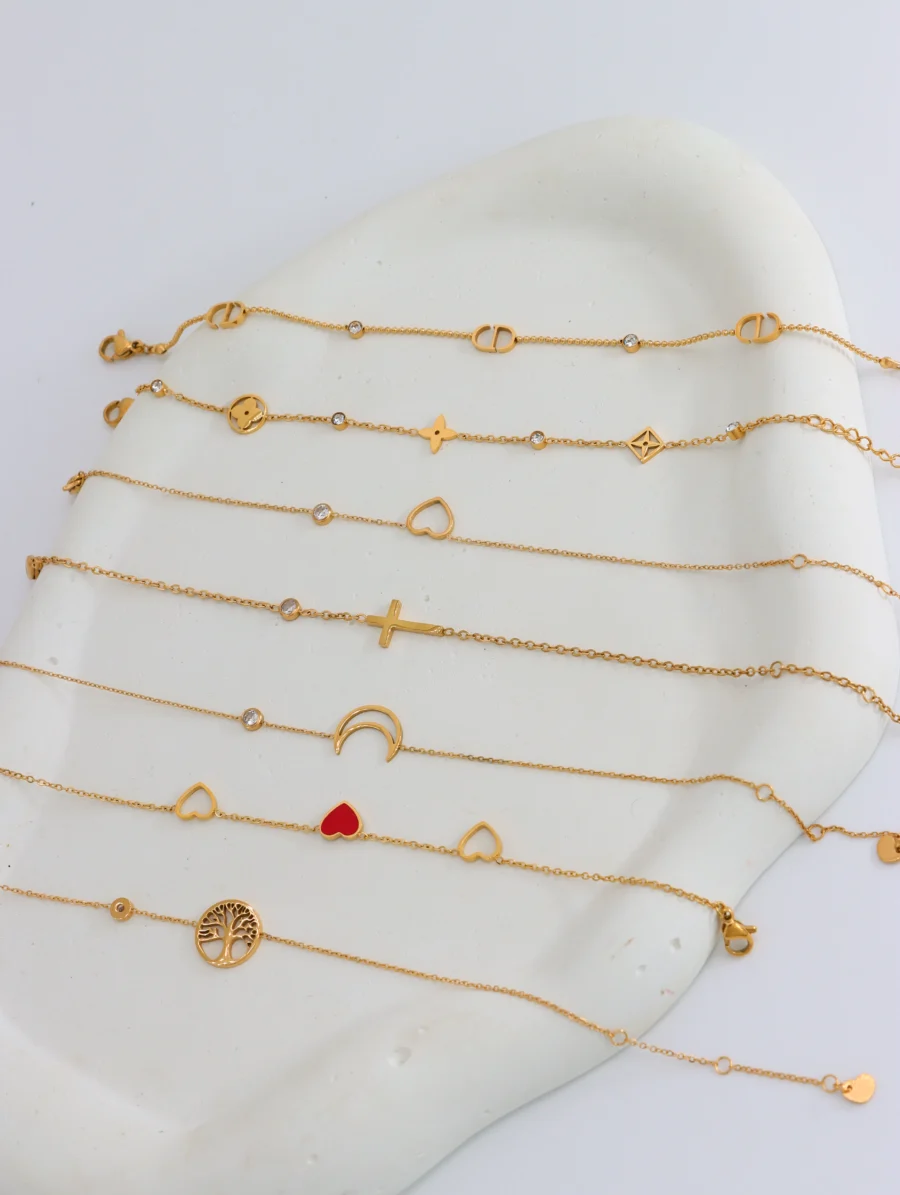 Golden Charm Bracelet Collection - Image 4