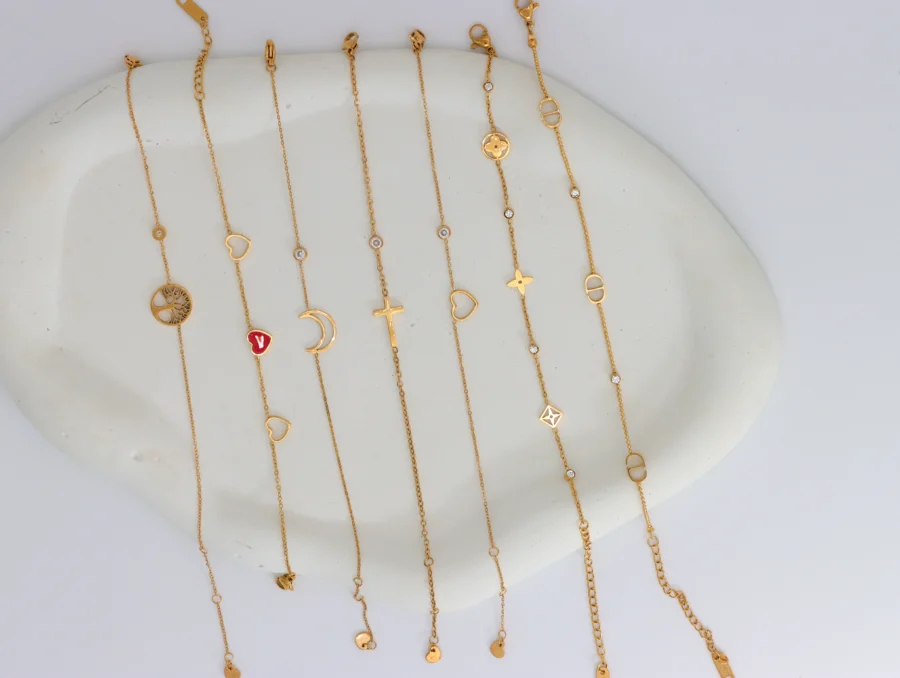 Golden Charm Bracelet Collection - Image 9