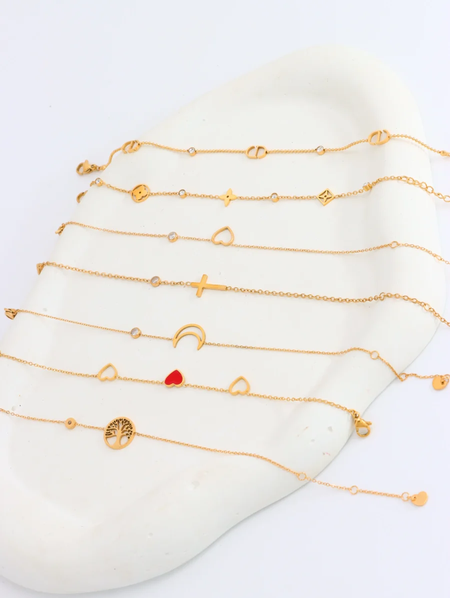 Golden Charm Bracelet Collection - Image 8