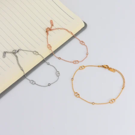 Interlocking Chain Link Bracelet Set