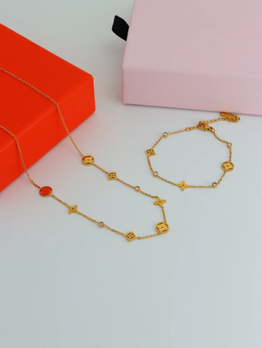 Interlocking Chain Link Bracelet Set - Image 9