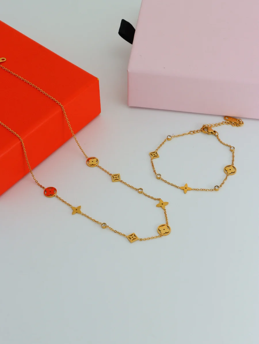 Interlocking Chain Link Bracelet Set - Image 10