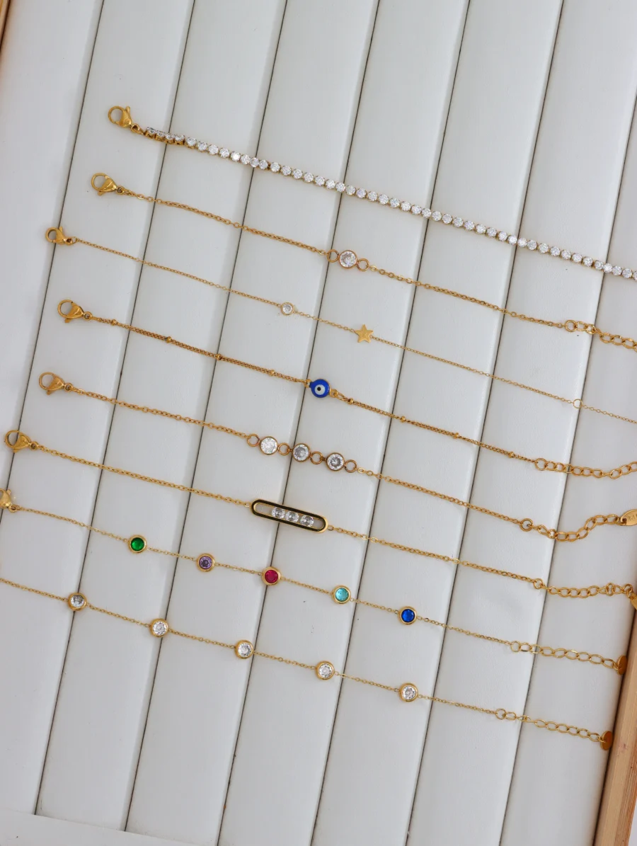 Dainty Charm & Gemstone Bracelet Collection