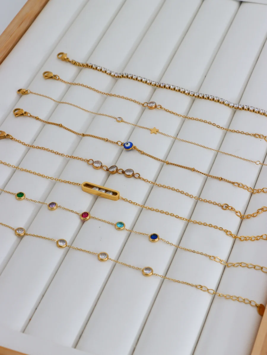 Dainty Charm & Gemstone Bracelet Collection - Image 5