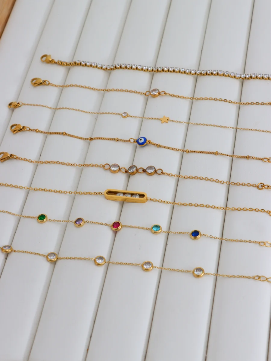 Dainty Charm & Gemstone Bracelet Collection - Image 6