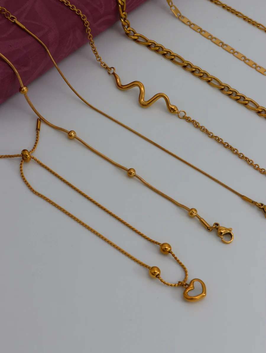 Versatile Golden Chain Bracelet Collection - Image 4